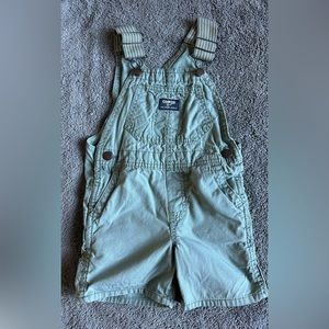 OshKosh Toddler Shortalls (Shorts Overall) - Olive Green - 2T